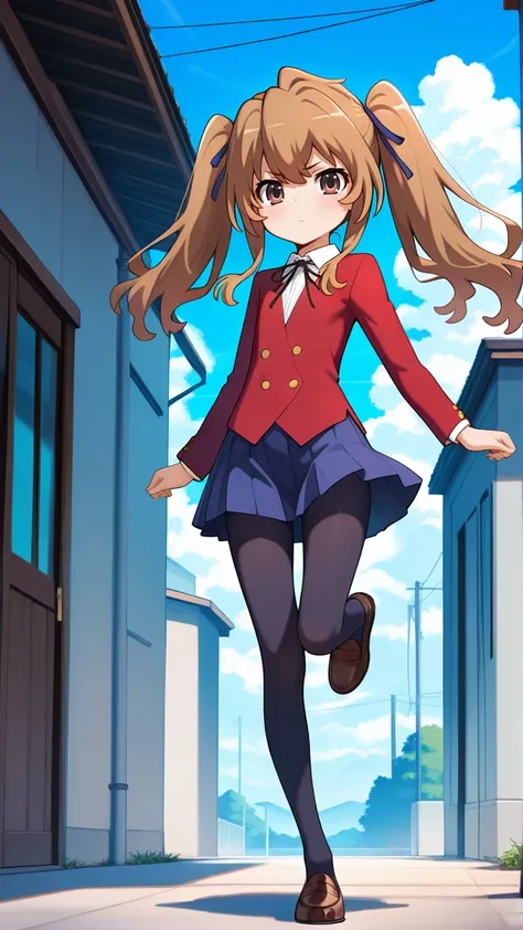 masterpiece,best quality,high resolution,absurdres,aisaka taiga,1girl,solo,oohashi high school uniform,skirt,long hair,twintails...