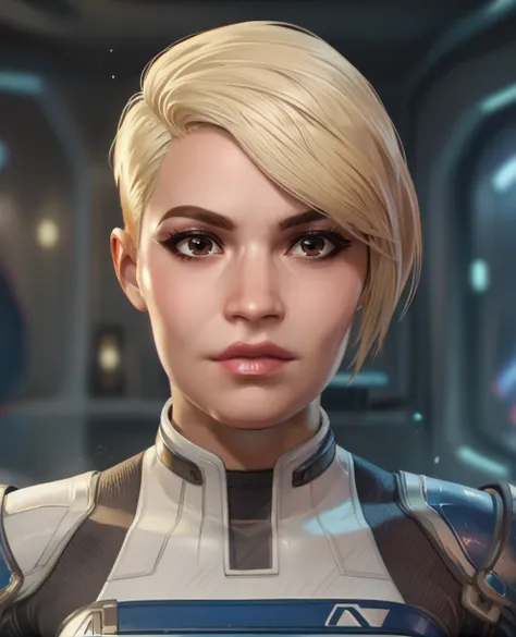 score_9,score_8_up,score_7_up,score_6_up,
Coraxl,short hair,lips,blonde hair,brown eyes,
armor,bodysuit,science fiction,indoors, 
standing,upper body,looking at viewer,
<lora:coraMEAxl:0.9>,