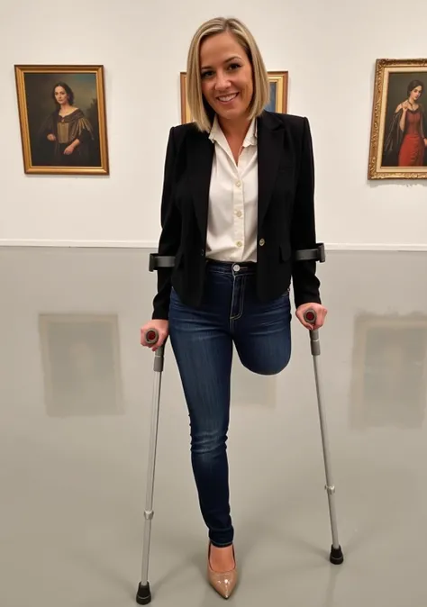 Flux leg amputee (v2+v3 with crutches)