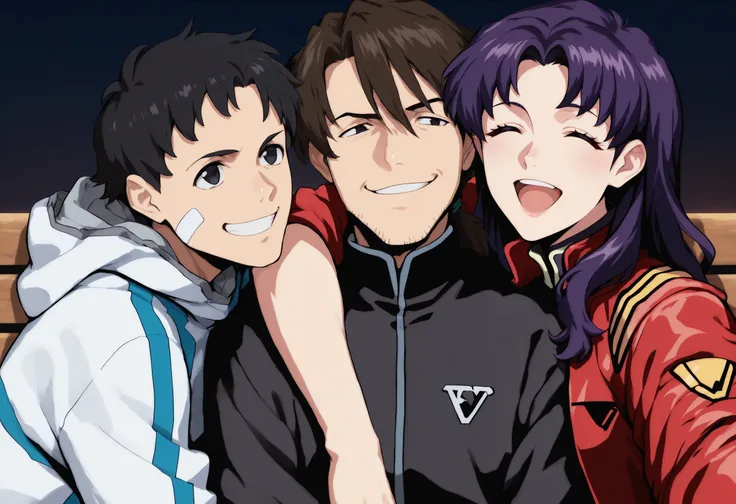 Ryoji Kaji (Father and Son) 2 characters - Neon Genesis Evangelion