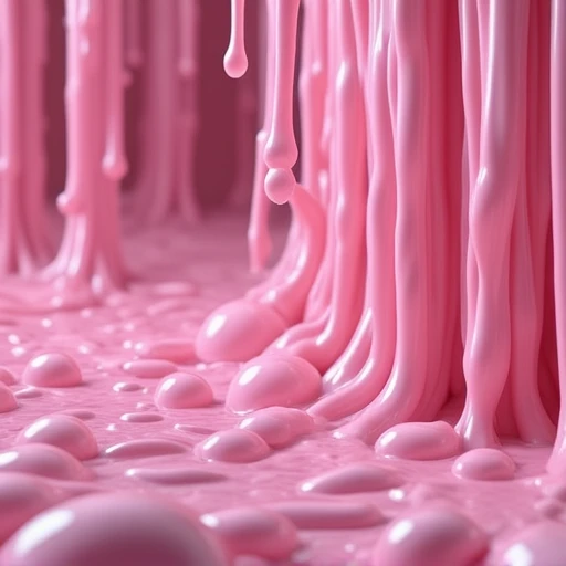 pinkslimedx, pink slime, sticky pink slime, wild pink slime, pink waves, pink falls, pink bubbles, pink splashes, pink streams, smooth soft, high detailed, UHD image, 8K, masterpiece