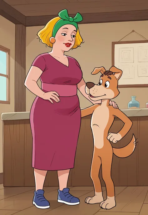 Margarita Yegorovna and Sharik together. Prostokvashino cartoon series 2018.