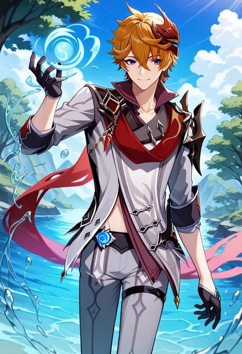 Tartaglia - Genshin Impact (Commission) - Pony + Illustrious