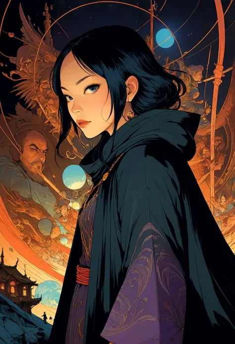 fantasy illustration by John Howe, James C. Christensen, Richard Hescox, Hayao Miyazaki, Lois van Baarle Jason A. Engle Gerald Brom Yoshitaka Amano Moebius, Victo Ngai Katsuya Terada, hyperdetailed, hyper quality, artstation winning award, bright highlight...