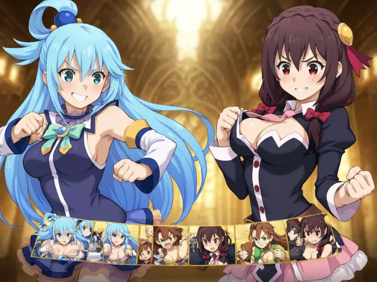 SDXL Lora fighting game character select screen for illustrious