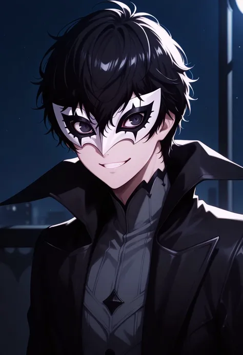 Ren Amamiya / Akira Kurusu / Joker / MC - Persona 5 (Commission) - Pony + Illustrious