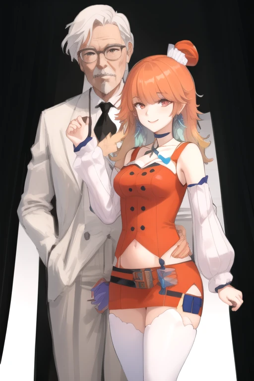 Colonel Sanders x Kiara Takanashi (KFC x Hololive)