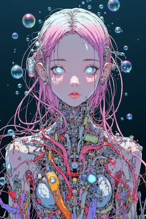 Flux.1_Mechanical  Bloom · Surreal Anime-style Portrait