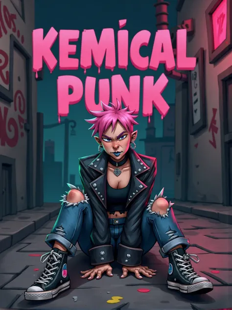 KEMICAL PUNK - Digital Painting Illustration Style for FLUX v1.0