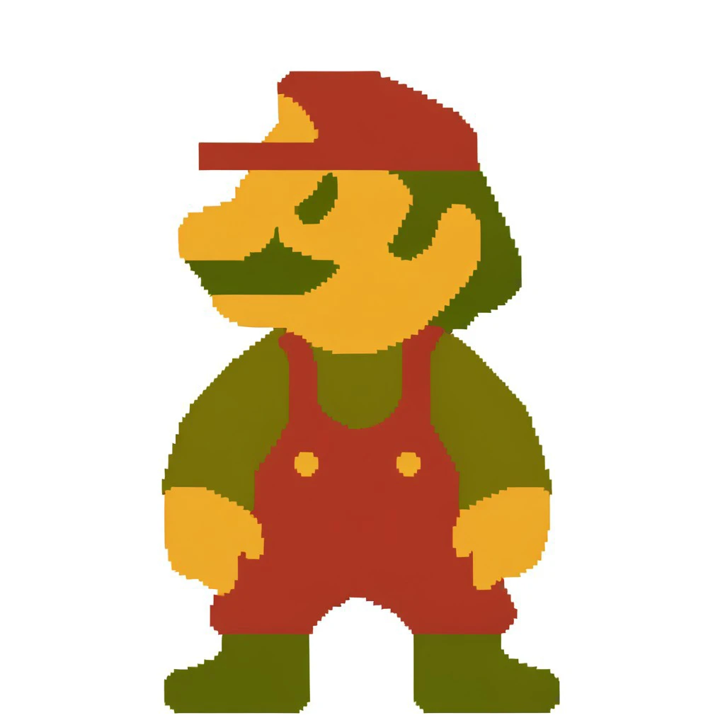 SMB1 Mario - Retro Mario - Super Mario Bros