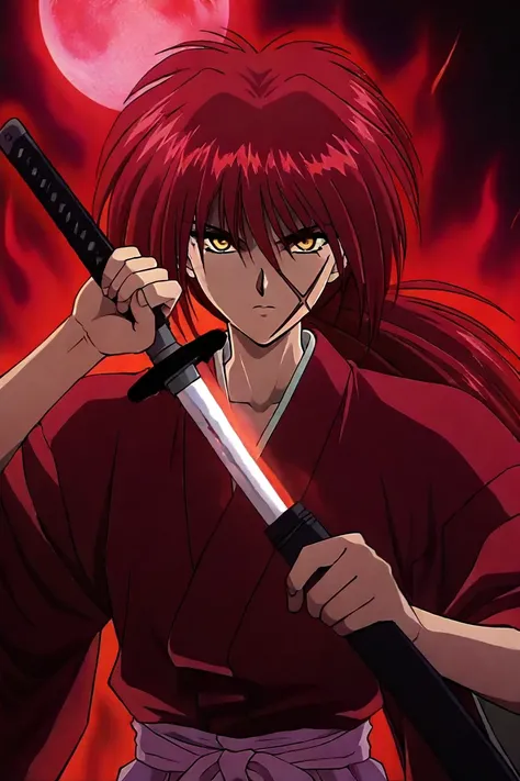 Rurouni Kenshin style 1996 illustriousXL