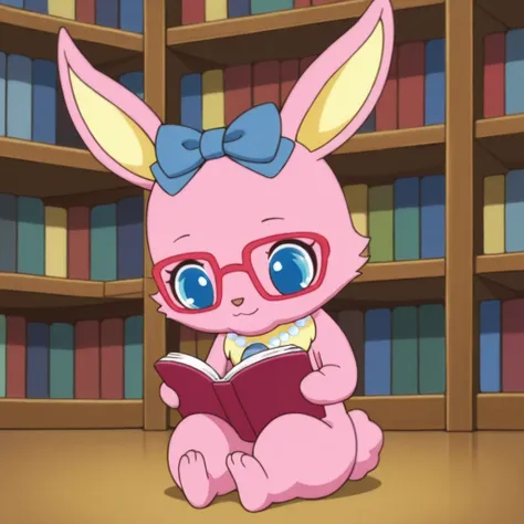 Luna wearing glasses(Jewelpet)