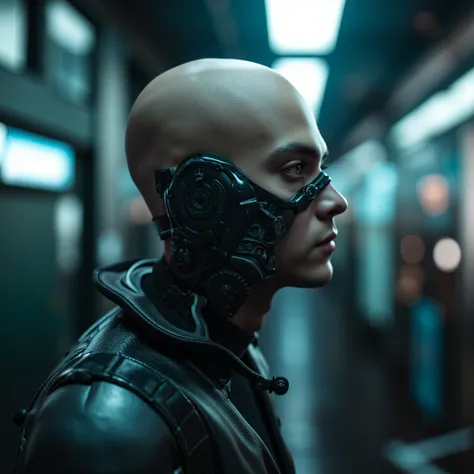 cinematic film still of <lora:cyberpunk style v3:0.8>
In cyberpunk style, sharp detailed cinematic image, science fiction style, sci fi movie themed, film contrast:1, perfection style, In Cyberpunk city a cyborg with a humanoid face, bionic, transhuman, D...
