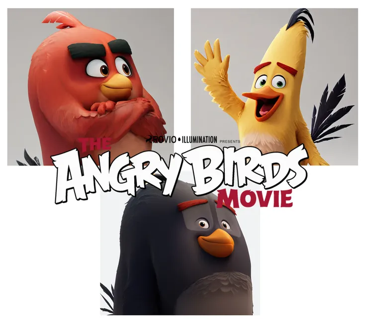 Red, Bomb and Chuck | The Angry Birds Movie