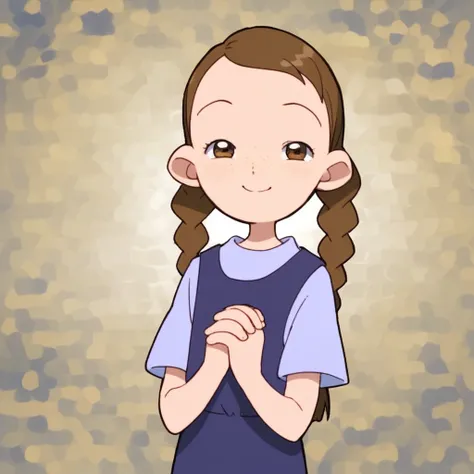 score_9, score_8_up, score_7_up, source_cartoon, perfect lighting, very aesthetic, intricate details, highly detailed background, high quality, prefect hands, best quality,s,,1girl, solo, female child, itoko hamada, ojamajo doremi, brown hair, low pigtail ...