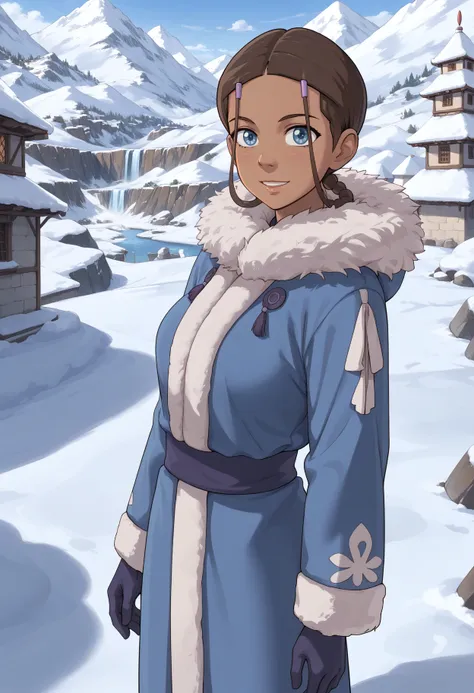 Katara, waterbending master, (Avatar: The Last Airbender, Four Elements Trainer), LoRA, PonyXL