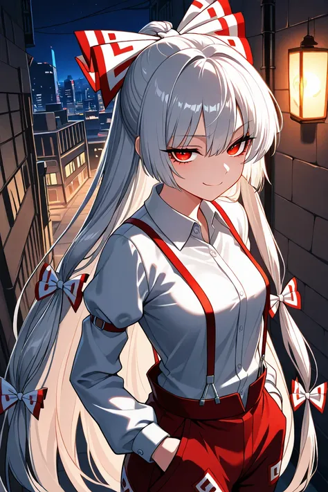 Fujiwara no Mokou: Immortal Smoke | 藤原 妹紅 (Touhou: Imperishable Night) [Illustrious & SD1.5]