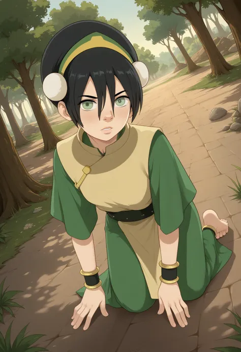 Toph Beifong, earthbending master, (Avatar: The Last Airbender, Four Elements Trainer), LoRA, PonyXL