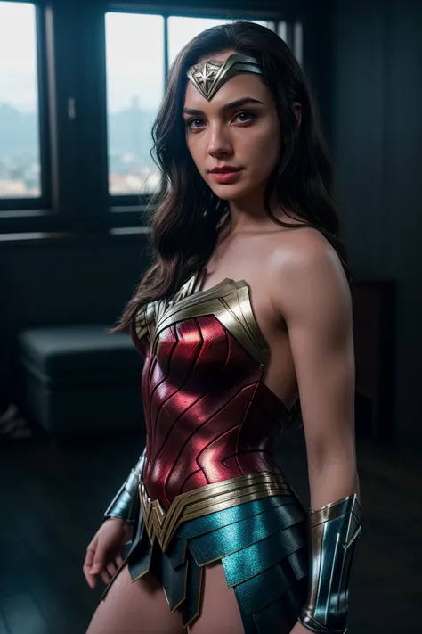 cinematic photo , best quality,  realistic,  <lora:WWomanGalGQuiron _v07i01e25t05_Lora:0.77> wwomanGalgQuiron, solo,    remarkable color, Standing with one hand shading the eyes, Portrait of a goats head wearing a catholic popes dress, Cinematic lighting, ...
