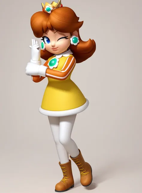 Princess Daisy 3D Render