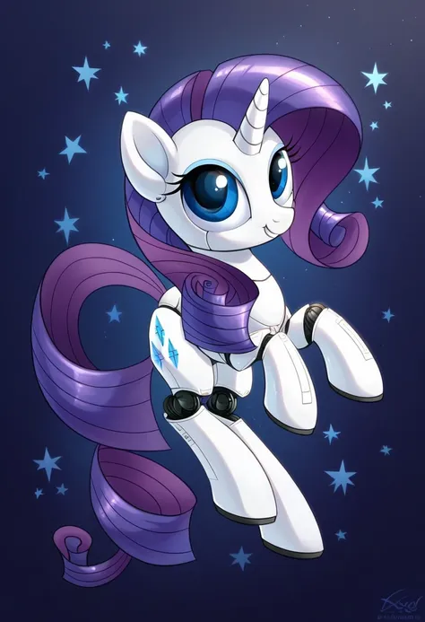 My Little Pony/MLP G4 OC: Robot Rarity