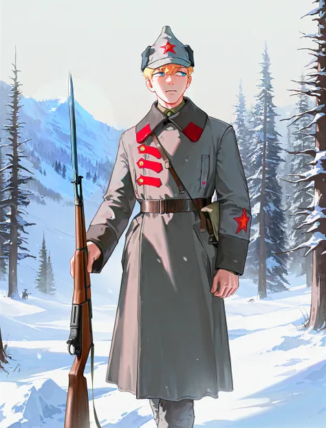 Red army winter uniform (1918-1935) for Illustrious by GlavaKolhoza