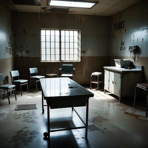 Prison infirmary background