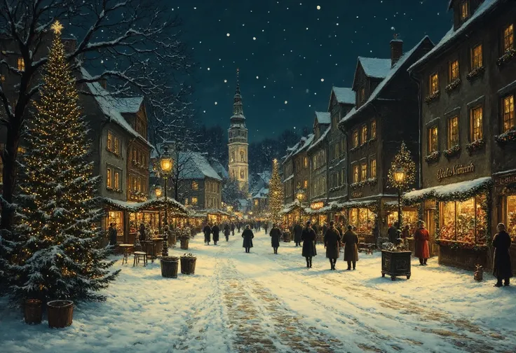 Christmas Chocolate Box Illustration Style [FLUX]