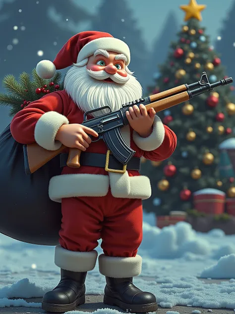 Flux Christmas scene