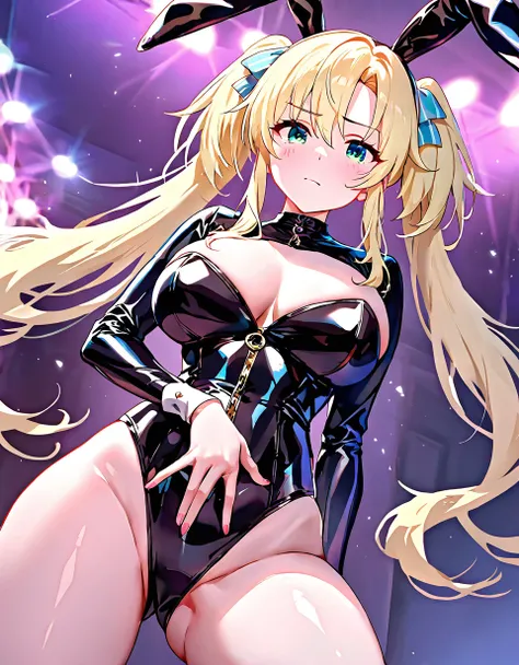 1girl, regina mercedes, seiken gakuin no maken tsukai, <lora:na_regina_mercedes_r32:1.0>, ((bunnygirl latex outfit)) solo, (masterpiece), best quality, amazing quality, very aesthetic, absurdres, newest, <lora:hisakata_souji_v1_e24_r64:1.1> artist: hisakat...