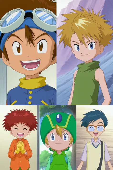 Digimon Adventure 01 Male Characters Pack