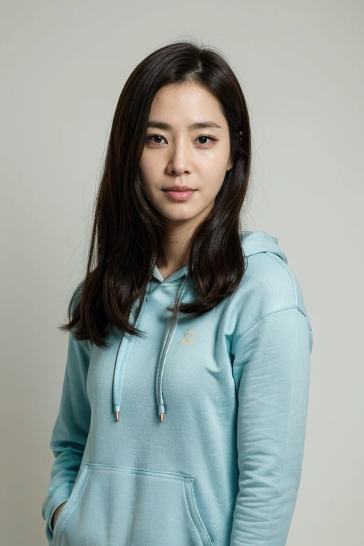 masterpiece, best quality, ultra-detailed, ultra high res, (photorealistic:1.4), raw photo, (realistic:0.2), 8k HDR, realistic cool temperature lighting, 1girl, (asian:0.2), solo, asymmetrical hair, indoor, (simple pastel background:1.2), bokeh, (detailed ...