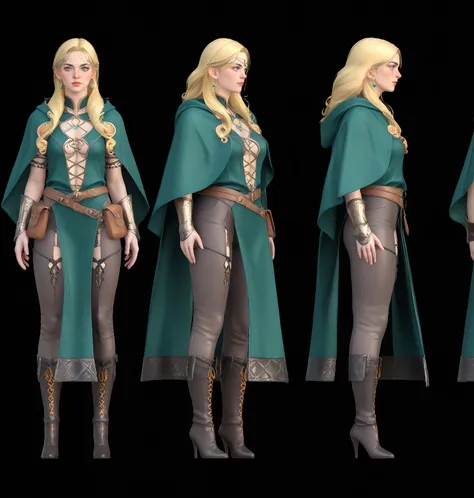 Pony MMO RPG Model Turn, Multi-View, Turnaround, Model Sheet, Character Design