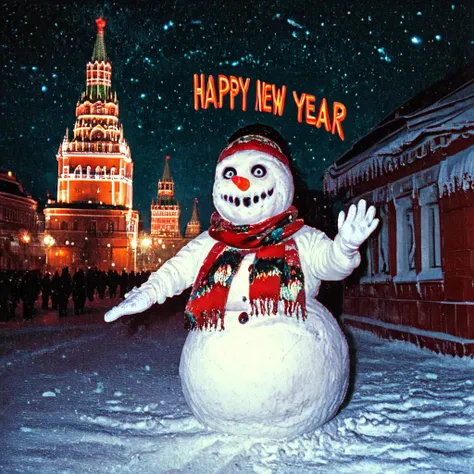 Horror Snowman Happy New Year! [SDXL]