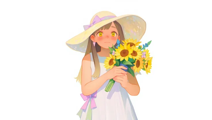 sref2087220229, This image is a vibrant digital painting in a whimsical, pastel anime style. The texture appears soft and slightly translucent, contributing to the overall dreamy, otherworldly feel of the artwork, with a slight graininess that gives it a p...