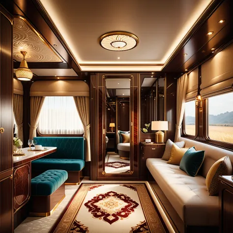 Train luxury background