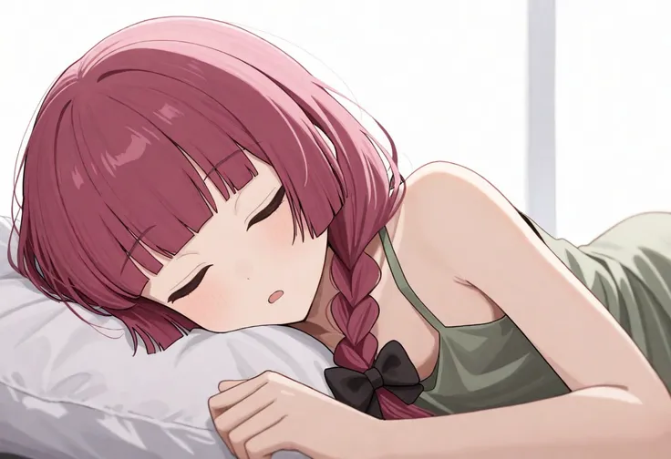 masterpiece, best quality, 32k, high resolution, absurdres, hiroi kikuri, sleeping