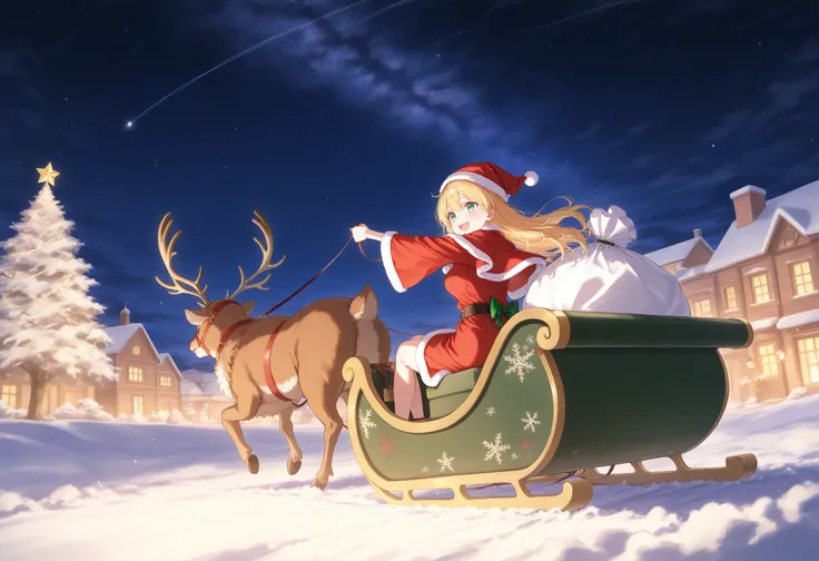 santa's sleigh / reindeer / サンタのソリ / そり / クリスマス