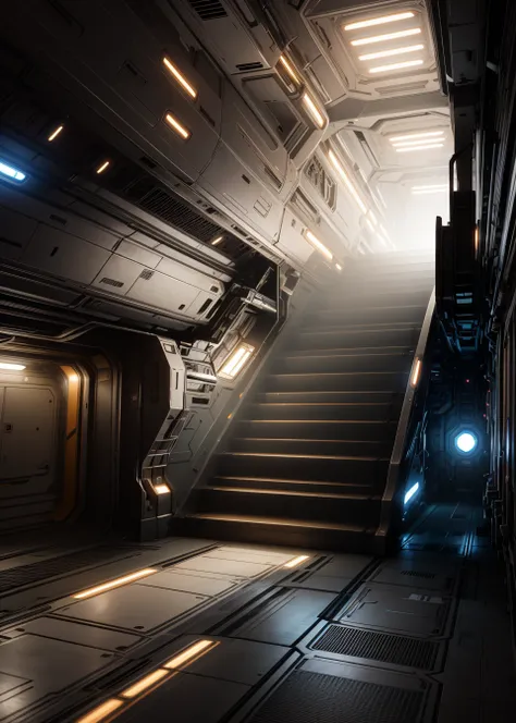 best quality,masterpiece,highly detailed,ultra-detailed, 
<lora:neg9V2_8:0.25> 
 <lora:scifi-material_V04:1> scifimaterial, panel, science fiction, scenery,spacecraft interior,  fireproof_gate,wall,led light, ååµ