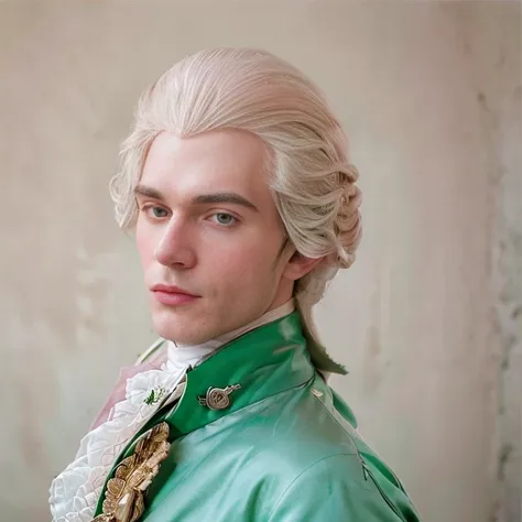 18th century men (rococo clothing, makeup, wigs)