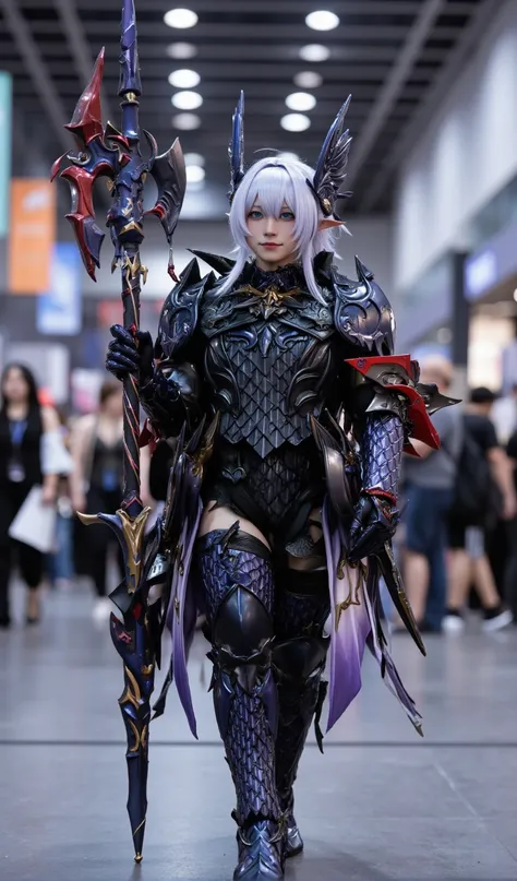 Final Fantasy 14 FFXIV Dragoon Cosplay Armor Set with Weapon