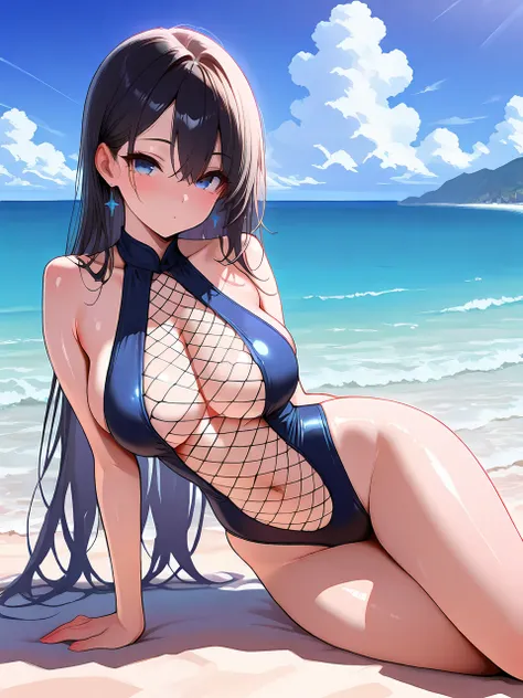 水着(センターオープン)/center opening swimsuit