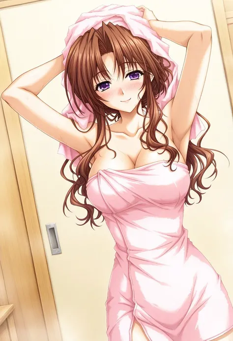 masterpiece, best quality, newest, highres, uncensored, 1girl, yokota mamoru style,motion lines,Very straight nose，slim,slender face,perfect nose,torogao,looking at the viewer,seductive smile
Hazuki Ayane,Braid Hair, Brown Hair, Curtained Hair, Long Hair, ...