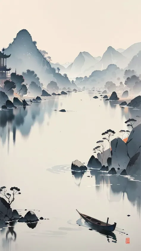 Modern chinese ink painting(當代工筆水墨畫)