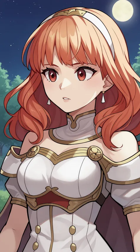 score_9, score_8_up, score_7_up,anime_source, source_anime, best background, detailed background, anime screencap, 4k, upscaled,  Celica Fire Emblem, Main Outfit, solo, upper body, outdoors, night, moon,  <lora:JN_Celica_Fire_Emblem_Pony:0.8>