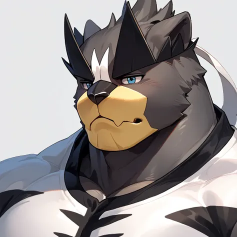 score_9, score_8_up, score_7_up, score_6_up, solo, 1boy, Urshifu, bara, close up, 