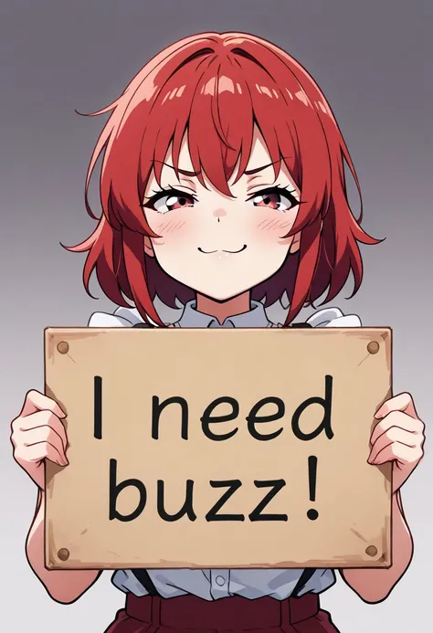 (PD/IL)"I Need Buzz!" Sign