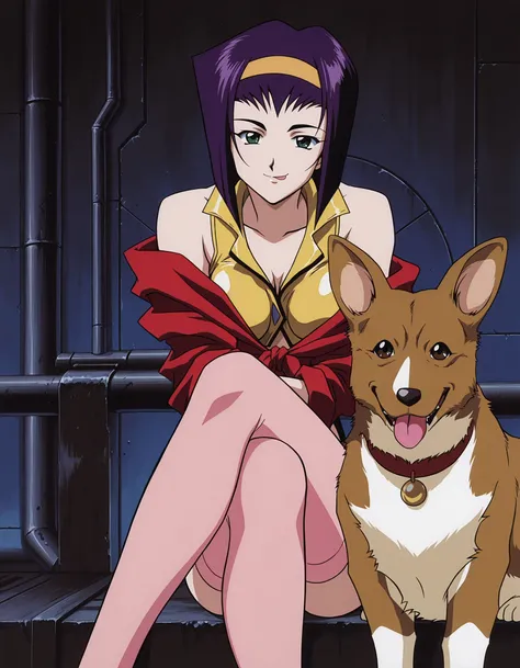 Faye Valentine and Ein (Cowboy Bebop) - Commission!