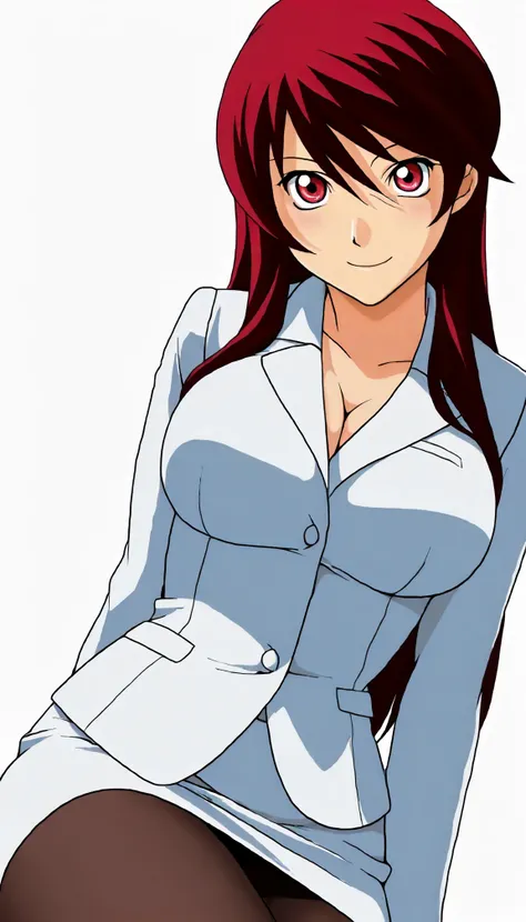 <lora:EF_opaiidiriXLIllustrious002>,
masterpiece,best quality,good quality,newest,
white background,
smile,
looking at viewer,
solo,
anime coloring,2010s (style),
opaiidiri(ero_flash),1girl,black red hair,long hair,red eyes,
large breasts,
business_suit,pe...