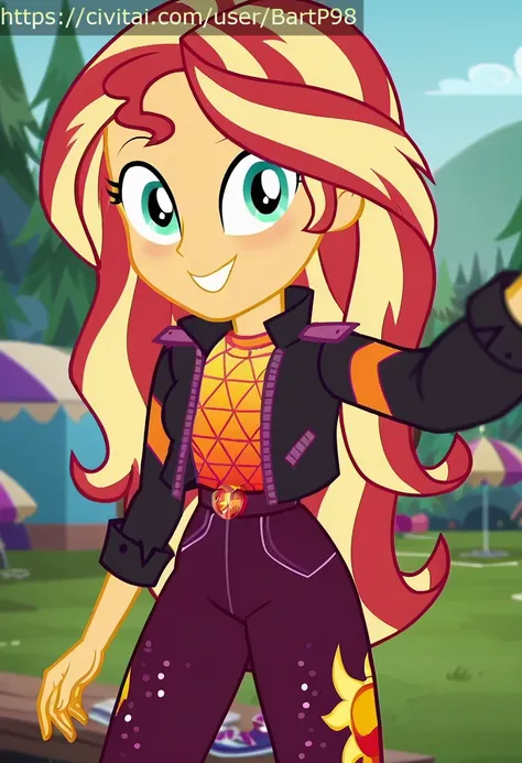 Sunset Shimmer's Music Festival Outfit MLP EQG [PonyXL]